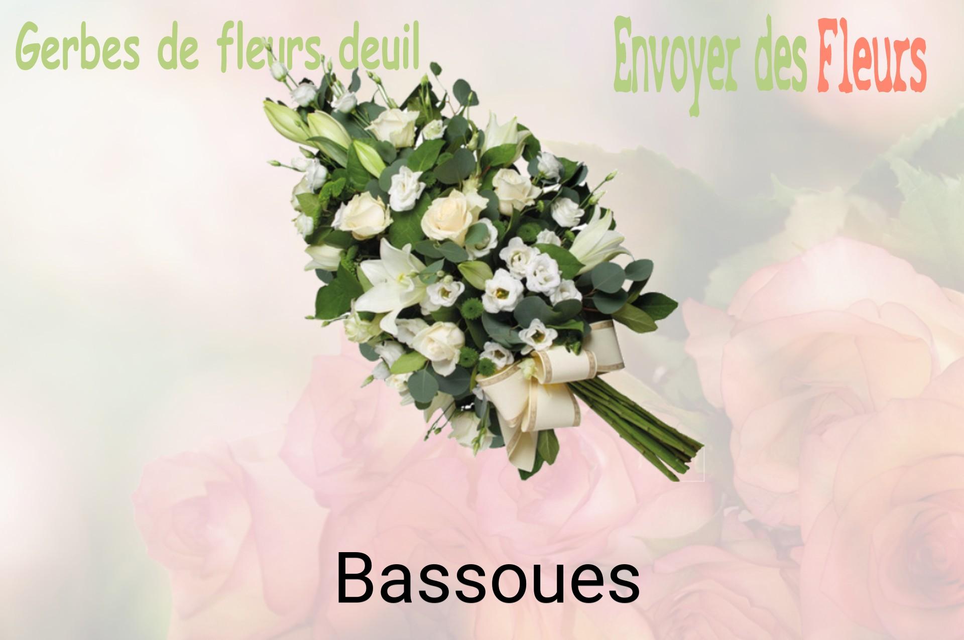 Gerbe de fleurs de deuil livrée à Bassoues